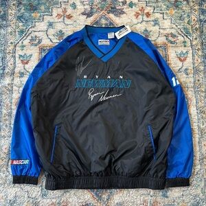 NASCAR NWT Ryan Newman Autographed Pullover Light Jacket Large